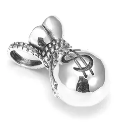 Mặt Dây Chuyền Bạc Thái Nam Lili Jewelry Túi Tiền May Mắn Kartier LILI_076944 Màu Bạc (To)