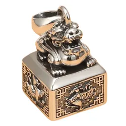 Mặt Dây Chuyền Bạc Thái Nam Lili Jewelry Hình Kim Ấn Brixton Cá Tính LILI_076883 Màu Bạc