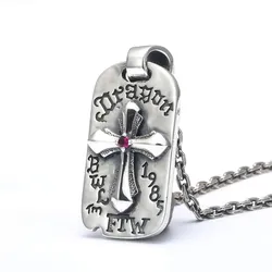 Mặt Dây Chuyền Bạc Thái Nam Lili Jewelry Thẻ Thánh Giá Lennon LILI_078264 Màu Bạc (Loại 1)