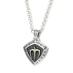 Mặt Dây Chuyền Nam Lili Jewelry Bạc Thái Cây Đinh Ba Eithan LILI_076115 Màu Bạc/Đen