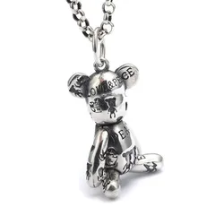 Mặt Dây Chuyền Nam Lili Jewelry Chú Gấu Colby Cá Tính LILI_078251 Màu Bạc