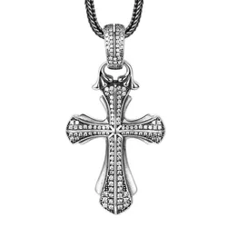 Mặt Dây Chuyền Nam Lili Jewelry Đính Đá CZ Hình Thánh Giá Talon LILI_080417 Màu Bạc