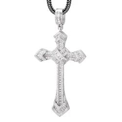 Mặt Dây Chuyền Nam Lili Jewelry Đính Đá CZ Hình Thánh Giá Waylen LILI_080370 Màu Bạc