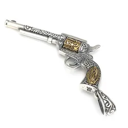 Mặt Dây Chuyền Nam Lili Jewelry Hình Cây Súng Lục Dominick LILI_076876 Màu Bạc