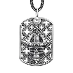 Mặt Dây Chuyền Nam Lili Jewelry Hình Đầu Lâu Zamir LILI_080217 Màu Bạc/Đen