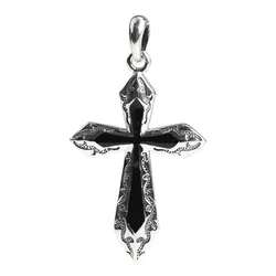 Mặt Dây Chuyền Nam Lili Jewelry Hình Thánh Giá Larry LILI_080337 Màu Bạc/Đen