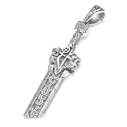 Mặt Dây Chuyền Nam Lili Jewelry Hình Thanh Kiếm Gãy Cristian LILI_077444 Màu Bạc