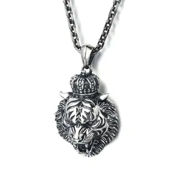 Mặt Dây Chuyền Nam Lili Jewelry Hổ Trắng Bengal LILI_076145 Màu Bạc