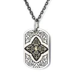Mặt Dây Chuyền Nam Lili Jewelry Thẻ Finnegan LILI_076160 Màu Bạc