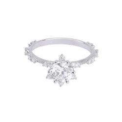 Nhẫn Nữ Morina N5312 Màu Vàng Trắng