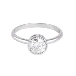 Nhẫn Nữ Morina N5174 Màu Vàng Trắng