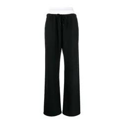 Quần Dài Nữ Alexander Wang Layered Track Pants 4CC1244349 020A Màu Đen Size S