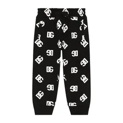 Quần Nỉ Dolce & Gabbana D&G Logo Printed Track Pants L4JPGJG7F5P HNVAA Màu Đen Size 12