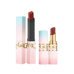 Set Son Yves Saint Laurent YSL The Slim 1966 Đỏ Đất  + Loveshine Candy Glow 7B Hồng Nude Valentine's Day