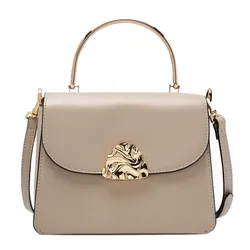 Túi Đeo Chéo Nữ Lyn Alta Top Handle S Handbag LL25CBS029 Màu Taupe
