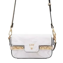 Túi Đeo Chéo Nữ Lyn Mini Fineness Marble LL24FBS169 Crossbody Bag Màu Be