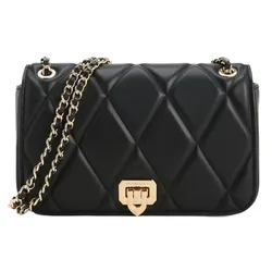 Túi Đeo Vai Nữ Charles & Keith Arwen Diamond Quilt Shoulder Bag CK2-20671747_BLACK Màu Đen