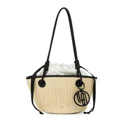 Túi Tote Nữ Lyn Makayla Infinite Basket S Tote Bag LL25CBM147 Black Màu Đen Be