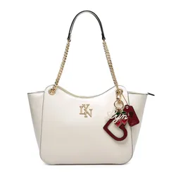 Túi Tote Nữ Lyn Sweet Heart Tote Bag LL25CBF088 Màu Be Nhạt