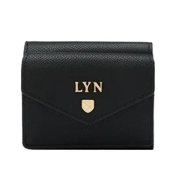 Ví Nữ Lyn Double Short Wallet Black LL25CWS804 Màu Đen