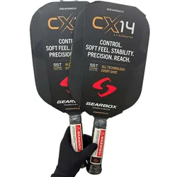 Vợt Pickleball Gearbox CX14 8.0 Elongated 14mm Màu Đen
