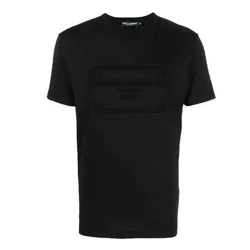 Áo Phông Nam Dolce & Gabbana D&G Logo Embossed Crewneck T-Shirt G8KBAZG7C7U Màu Đen Size 46