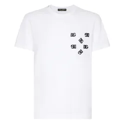 Áo Phông Nam Dolce & Gabbana D&G Pocket Logo T-Shirt Màu Trắng Size 46