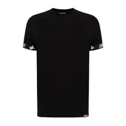 Áo Phông Nam Dsquared2 Double Arm Band RN Tshirt Màu Đen Size XL