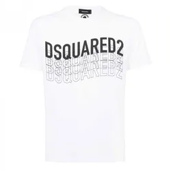 Áo Phông Nam Dsquared2 Men's Round Neck Short Sleeve TShirt With Logo S74GD0829 Màu Trắng Size S