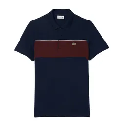 Áo Polo Nam Lacoste Men's Regular Fit L.12.12 Colorblock PH2847 51 IE3 Màu Navy/Đỏ Size 3