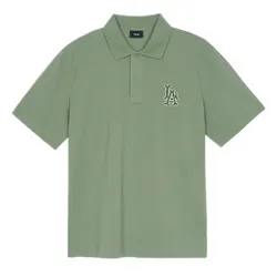 Áo Polo Nam MLB Basic Coopers Logo Overfit Collar T-Shirt LA Angels 3APQB0353-41KAP Màu Xanh Khaki Size S