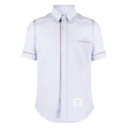 Áo Sơ Mi Nam Thom Browne Cotton Shirt MWS245A Màu Xanh Nhạt Size 2