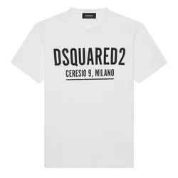 Áo Thun Nam Dsquared2 Ceresio 9 Cool S71GD1058S23009100 Tshirt Màu Trắng Size XS