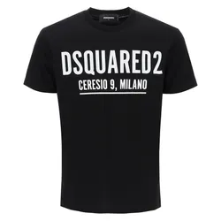 Áo Thun Nam Dsquared2 Cotton Tshirt With Logo S71GD1058S23009900 Màu Đen Size XS