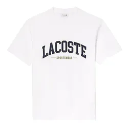 Áo Thun Nam Lacoste TH6565 51 001 Tshirt Màu Trắng Size 4