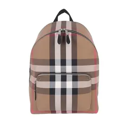 Balo Burberry Check Backpacks Màu Be Kẻ