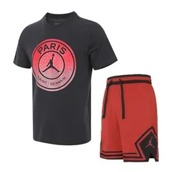 Bộ Quần Áo Nam Nike Air Jordan Paris Saint Germain FV7729-045/DH9076-687 Màu Đỏ - Đen Size M  (Form Á)
