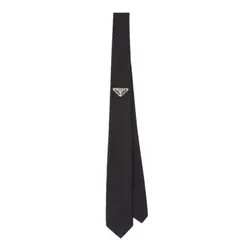 Cà Vạt Nam Prada Re-Nylon Gabardine Tie UCR77_1WQ8_F0002_S_202 Màu Đen N-QL