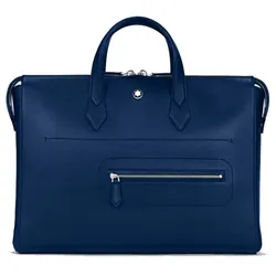 Cặp Xách Tay Nam Montblanc Meisterstuck Selection Soft Thin Document Case Màu Xanh Đậm