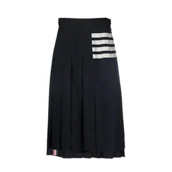 Chân Váy Nữ Thom Browne FGC400V06146 415 Màu Xanh Navy Size 42