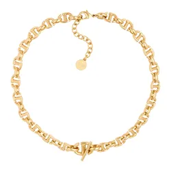 Dây Chuyền Nữ Dior CD Logo Chain Necklace Gold Màu Vàng Size 19