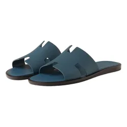 Dép Hermès Izmir Sandal H221824ZHBT390 Màu Xanh Biển 39.5