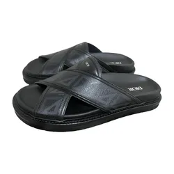 Dép Nam Dior Leather Sandals Màu Đen Size 40