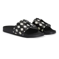 Dép Nam Giuseppe Zanotti Caro Slides RM20071K15 Màu Đen Trắng Size 39