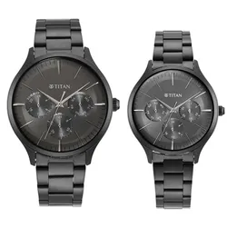 Đồng Hồ Đôi Titan Bandhan 9400494204NM01 Màu Đen