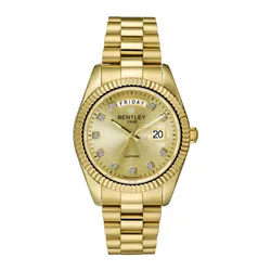 Đồng Hồ Nam Bentley Quartz BL2333-10MKKI 40mm Màu Vàng Gold