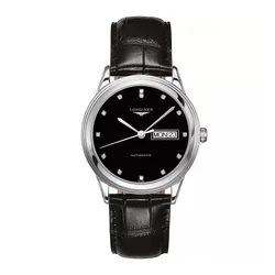 Đồng Hồ Nam Longines Automatic Watch L4.899.4.57.2 Màu Đen Bạc