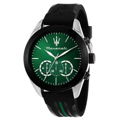 Đồng Hồ Nam Maserati Traguardo Chronograph Quartz R8871612043 Màu Đen Phối Xanh