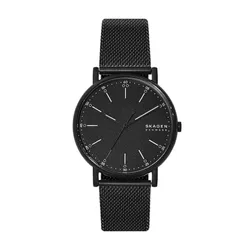 Đồng Hồ Nam Skagen Signatur Midnight Steel Mesh Watch SKW6579 Màu Đen