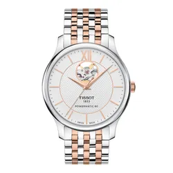 Đồng Hồ Nam Tissot Automatic Tradition Powermatic 80 T063.907.22.038.01 Màu Bạc/Vàng Hồng